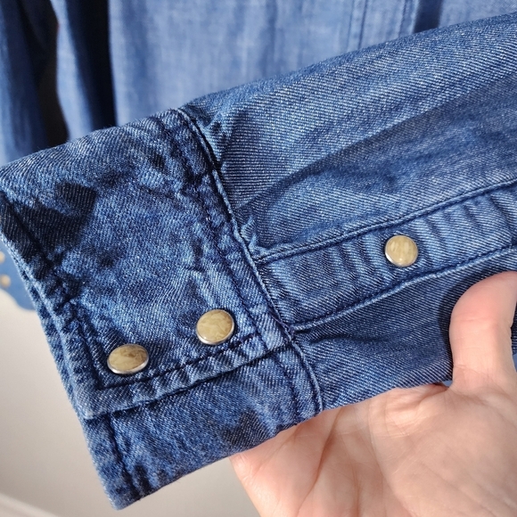 WRANGLER RETRO PEARL SNAP WESTERN SHIRT - Picture 8 of 9